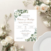 Boho Spanish Wedding Invitation Kaart