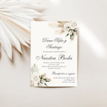 Boho Spanish Wedding Invitation