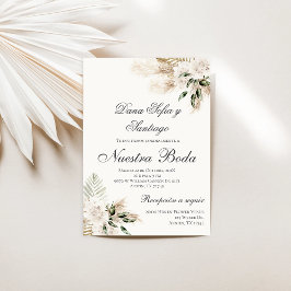 Boho Spanish Wedding Invitation Kaart