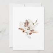 Boho Spanish Wedding Invitation Kaart (Achterkant)