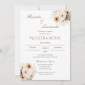 Boho Spanish Wedding Invitation Kaart (Voorkant)