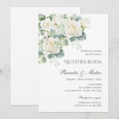 Boho Spanish Wedding Invitation Kaart (Voorkant / Achterkant)