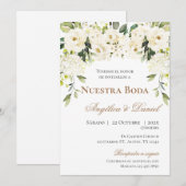 Boho Spanish Wedding Invitation Kaart (Voorkant / Achterkant)