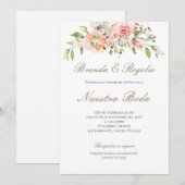 Boho Spanish Wedding Invitation Kaart (Voorkant / Achterkant)