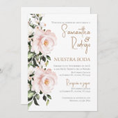 Boho Spanish Wedding Invitation Kaart (Voorkant / Achterkant)