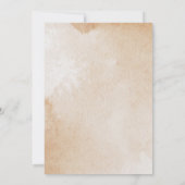 Boho Spanish Wedding Invitation Kaart (Achterkant)