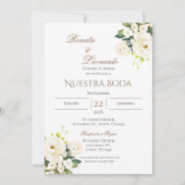 Boho Spanish Wedding Invitation Kaart (Voorkant)