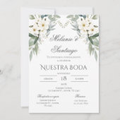 Boho Spanish Wedding Invitation Kaart (Voorkant)
