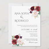 Boho Spanish Wedding Invitation Kaart (Voorkant)