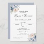 Boho Spanish Wedding Invitation Kaart (Voorkant / Achterkant)