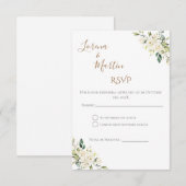 Boho Spanish Wedding RSVP Card Informatiekaartje (Voorkant / Achterkant)