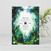 Boho Sparkling Woodland Verjaardag Kaart (Staand voorkant)