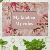 Boho Specialized Retro design ventilatorroze patro Theedoek (Gevouwen)