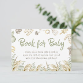 Boho Speelgoed Baby shower Books for Baby card Kaart