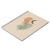 Boho Spiral Notitieboek – Esthetisch minimalistisc (Linkerzijde)