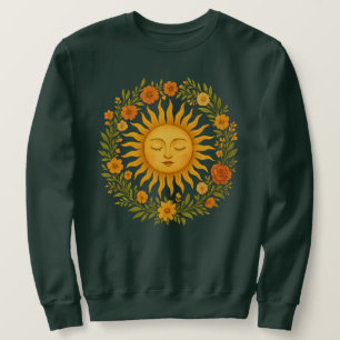 Boho Spirituele Zon Hemelse Hippie Kleding wit Trui