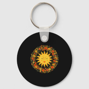 Boho Spirituele Zon Schattig Boheemse Hemelse Hipp Sleutelhanger