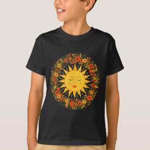 Boho Spirituele Zon Schattige Boheemse Hemelse Hip T-shirt