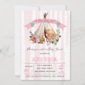 Boho Spring, Beste Baby Meisje Woodland Douche Uit Kaart (Voorkant)