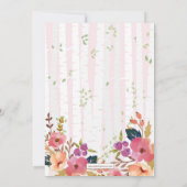 Boho Spring, Beste Baby Meisje Woodland Douche Uit Kaart (Achterkant)