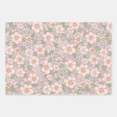 Boho Spring Bunny Botanical Inpakpapier Vel (Voorkant)