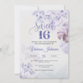 Boho Spring dusty paars roze roze handveeg Kaart (Voorkant)