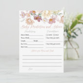 Boho Spring Floral Baby Voorspelling en Advies Kaa Kaart (Staand voorkant)