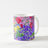  boho spring florale kleurrijke koffie mok (Voorkant rechts)