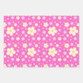 BOHO Spring Flowers Pastel Floral Pattern Inpakpapier Vel (Voorkant)