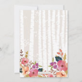 Boho Spring Little Deer Woodland Baby shower Kaart (Achterkant)
