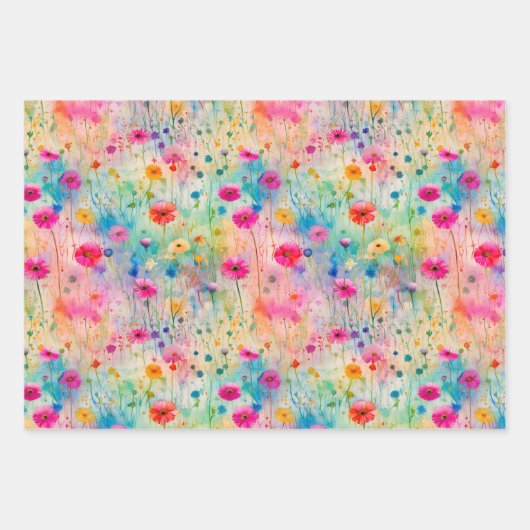 BOHO SPRING MEADOW FLORAL INPAKPAPIER VEL (Voorkant 2)
