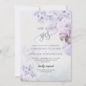 Boho Spring pastel paars dusty blue zei ja Kaart (Voorkant)