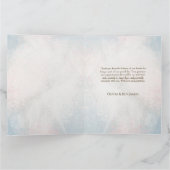 Boho Spring Waterverf Floral Koe Skull Wedding Bedankkaart (Binnen)