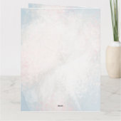 Boho Spring Waterverf Floral Koe Skull Wedding Bedankkaart (Achterkant)