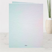 Boho Spring Waterverf Floral Koe Skull Wedding Bedankkaart (Achterkant)
