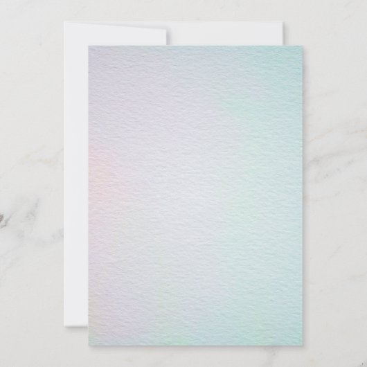 Boho Spring Waterverf Floral Koe Skull Wedding Kaart (Achterkant)