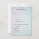 Boho Spring Waterverf Floral Koe Skull Wedding RSVP Kaartje (Achterkant)