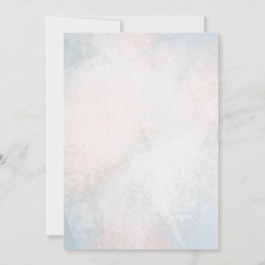 Boho Spring Waterverf Floral Koe Skull Wedding Save The Date (Achterkant)