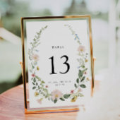 Boho Spring Wildflower Garden Trouwtafel nummer