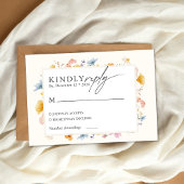 Boho Spring Wildflowers Botanische tuin Informatiekaartje