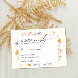 Boho Spring Wildflowers Botanische tuin Informatiekaartje