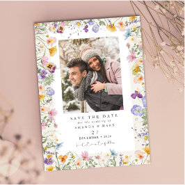 Boho Spring Wildflowers Botanische tuin Kaart