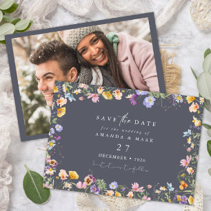 Boho Spring Wildflowers Botanische tuin Kaart