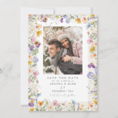 Boho Spring Wildflowers Botanische tuin Kaart (Voorkant)