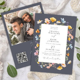 Boho Spring Wildflowers Botanische Tuin Wedding Kaart