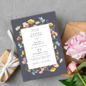 Boho Spring Wildflowers Botanische Tuin Wedding Kaart