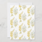 Boho Spring Wreath Wildflower Pampas Wedding Kaart (Achterkant)