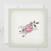 BOHO Square Roos Floral Crown Deer Antler Sage Kaart (Achterkant)