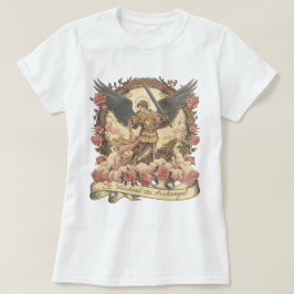 Boho St. Michael Aartsengel Traditioneel Katholiek T-shirt