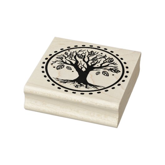 Boho stamboom veren genealogie rubberstempel (Stempel)